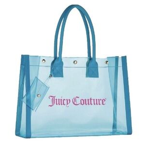 Juicy Couture Transparent Tote Bag Blue Brand New NWT 💙